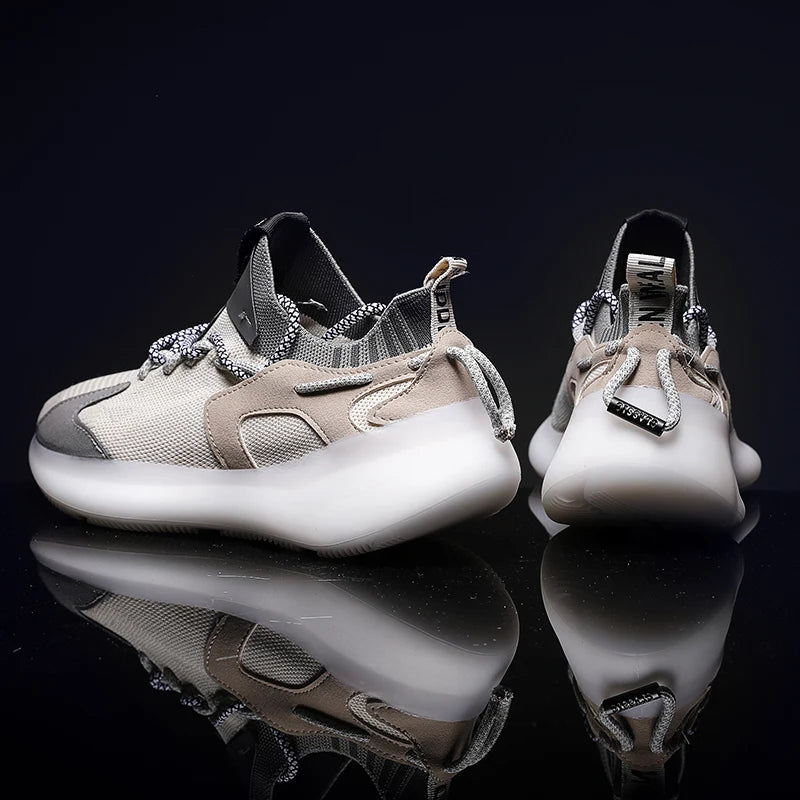 Summer Oversized Mesh Coconut Shoes - Lightweight Comfortable Sports Running Shoes for Men, Large Sizes up to 46