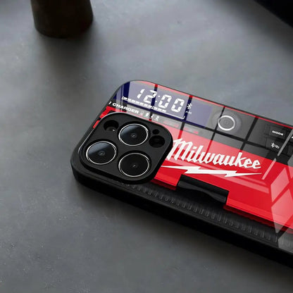 M-Milwaukees Logo Animation Glass Phone Case - Protective Cover for iPhone & Samsung Galaxy Models