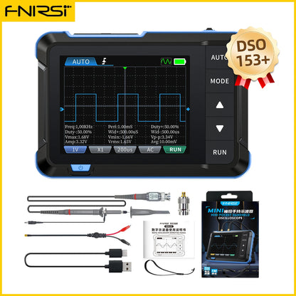 FNIRSI DSO510 DSO152 DSO153 Mini Handheld Oscilloscope - 2-in-1 Digital Scope 48MS/s 10MHz for Electronic Repair