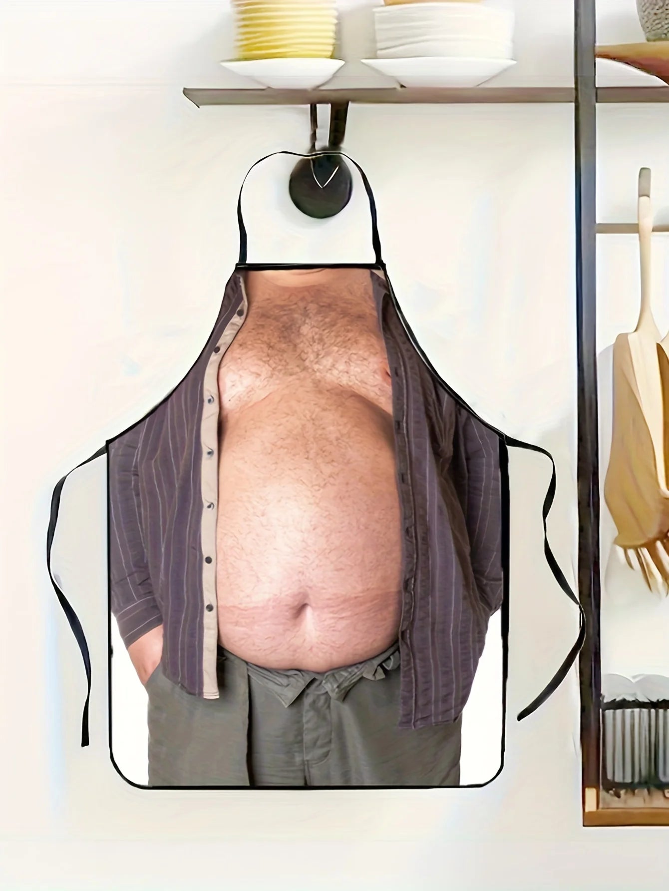 Funny Men's Apron - Beer Belly Party Apron for Cooking, BBQ & Humorous Gatherings