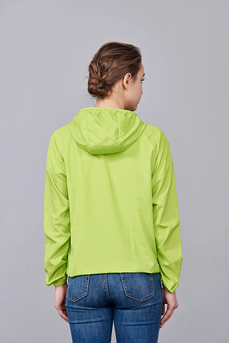 LNGXO Unisex Waterproof Hiking Jacket – Quick Dry Camping Windbreaker, Trekking, Fishing, Anti-UV Rain Coat for Men & Women