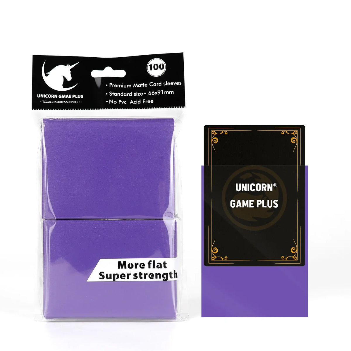 100PCS 66x91mm Matte Card Sleeves - Standard TCG Trading Card Protectors for Tarot & Board Games