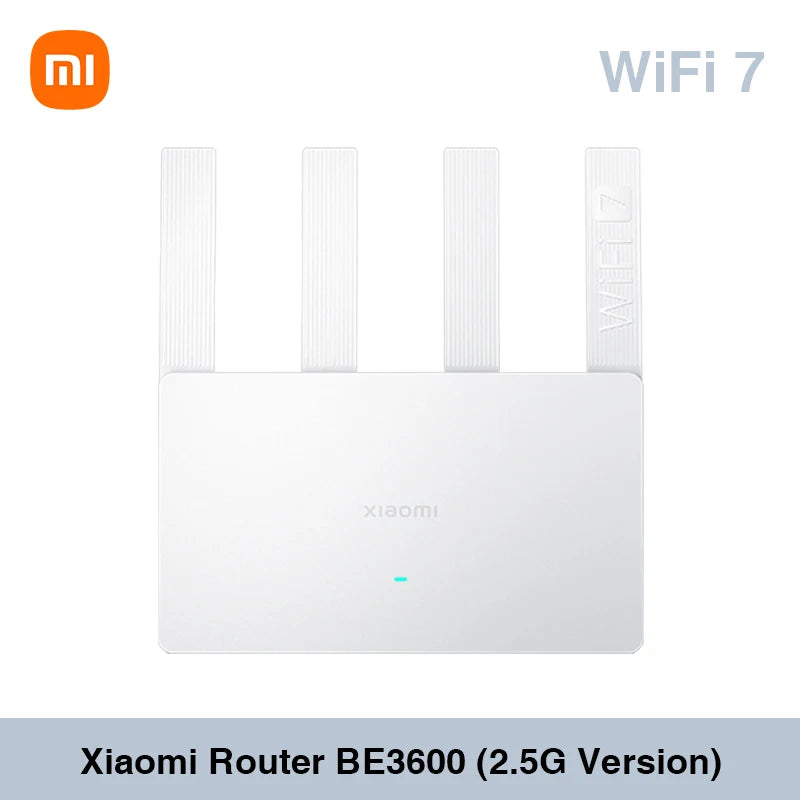 Xiaomi BE3600 WiFi 7 Router - Dual-Band 3570Mbps 2.5G MLO Mesh Network Router with Mi Home App Support