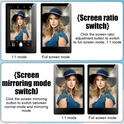 Wireless Magnetic Phone Rear Camera Monitor Screen – Selfie Mirror Display for Vlogging, Live Streaming & Video Recording Assistance