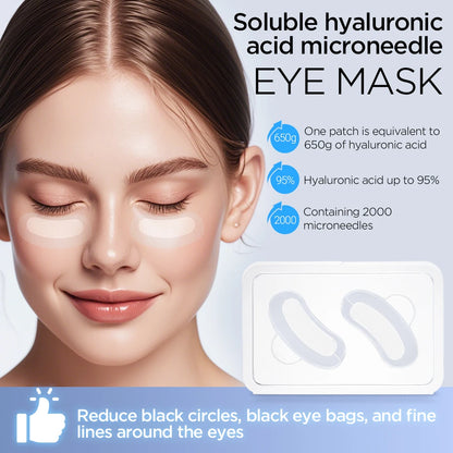 Hyaluronic Acid Microneedle Eye Patches — 10–100PCS Anti-Wrinkle, Dark Circle Moisturizing Under Eye Gel Pads