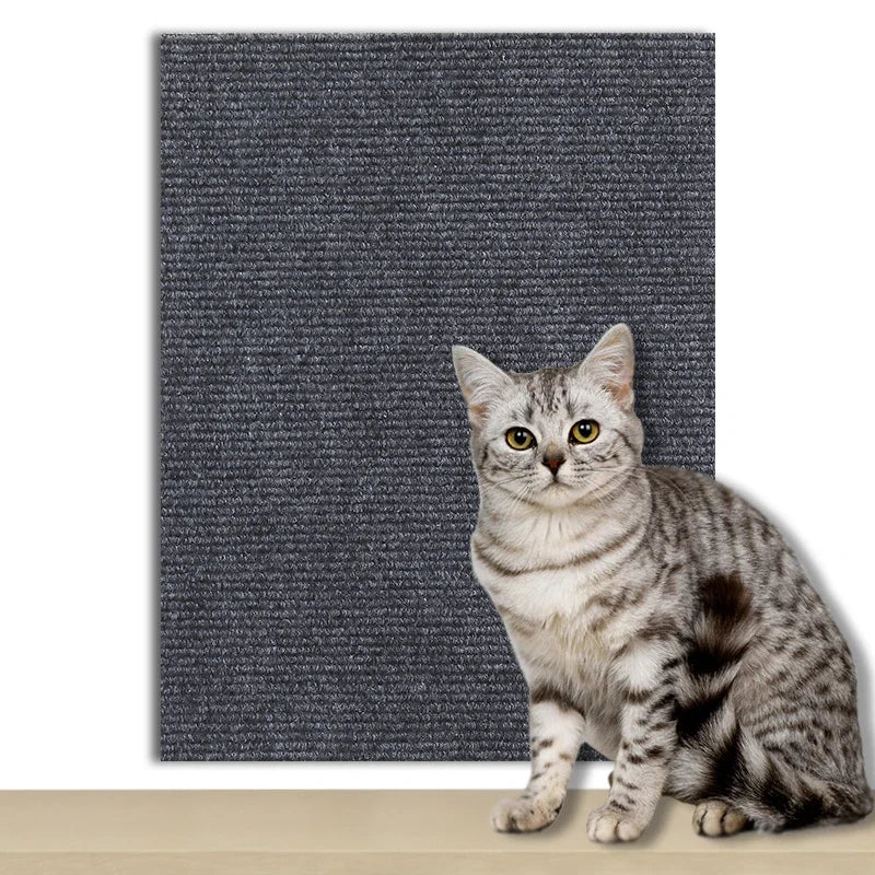 Self-Adhesive Carpet Cat Scratch Board – DIY Wall & Sofa Protection, Anti-Scratch Paws Sharpening for Cats