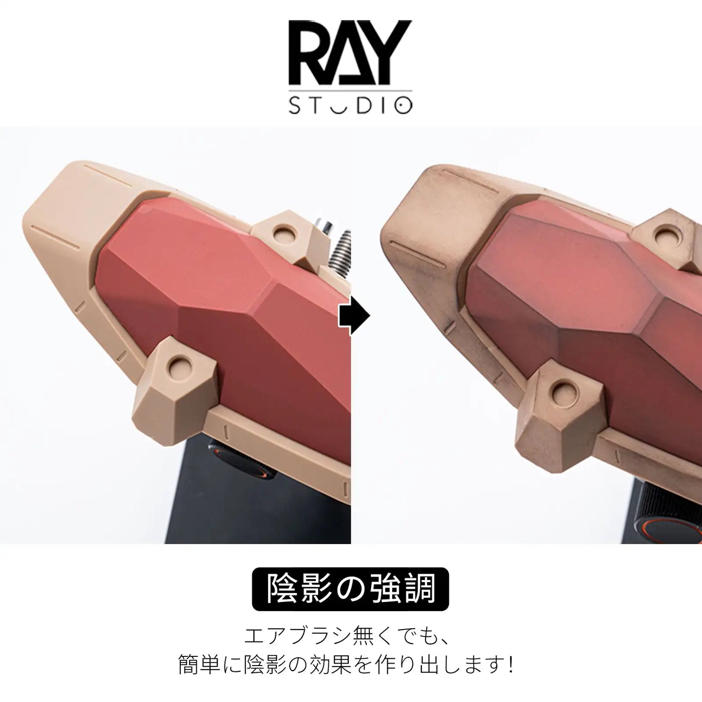 RAYSTUDIO Modeling Dry Brush – Dust & Debris Cleaning Tools for Military Kits, 3 Sizes