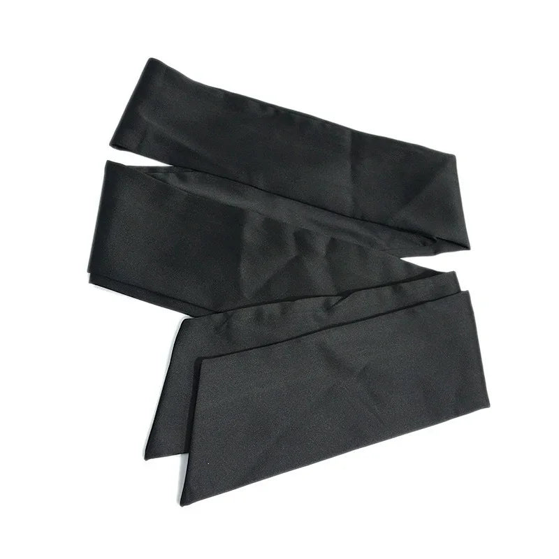 New Ladies' Belt – Burgundy & Black Silk Wide Waist Seal with Long Ice Silk Lace, Soft Fashion Accessories Belt