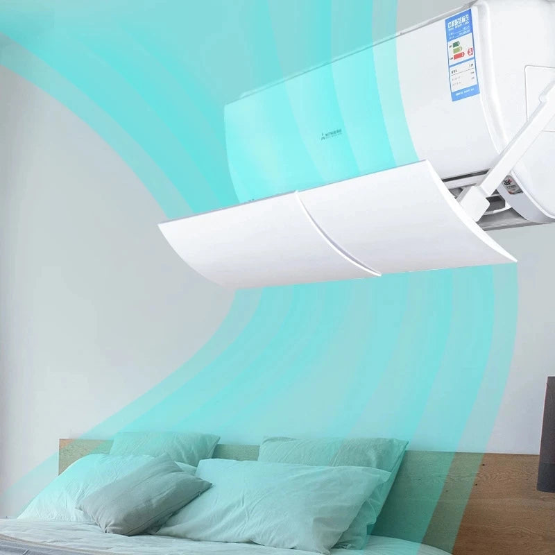 Adjustable Hanging Air Conditioning Deflector – Anti-Direct Blowing Windshield Baffle for Home AC