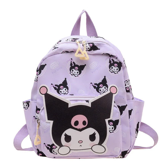 Anime Cartoon Kuromi, Melody & Cinnamoroll Backpack – Kawaii Canvas Schoolbag for Boys & Girls, Hello Kitty Fashion Kids Backpack