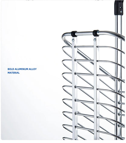 Portable Aluminum Alloy Grocery Cart – Folding Trolley with Large Capacity, Lightweight & Step Climbing Design