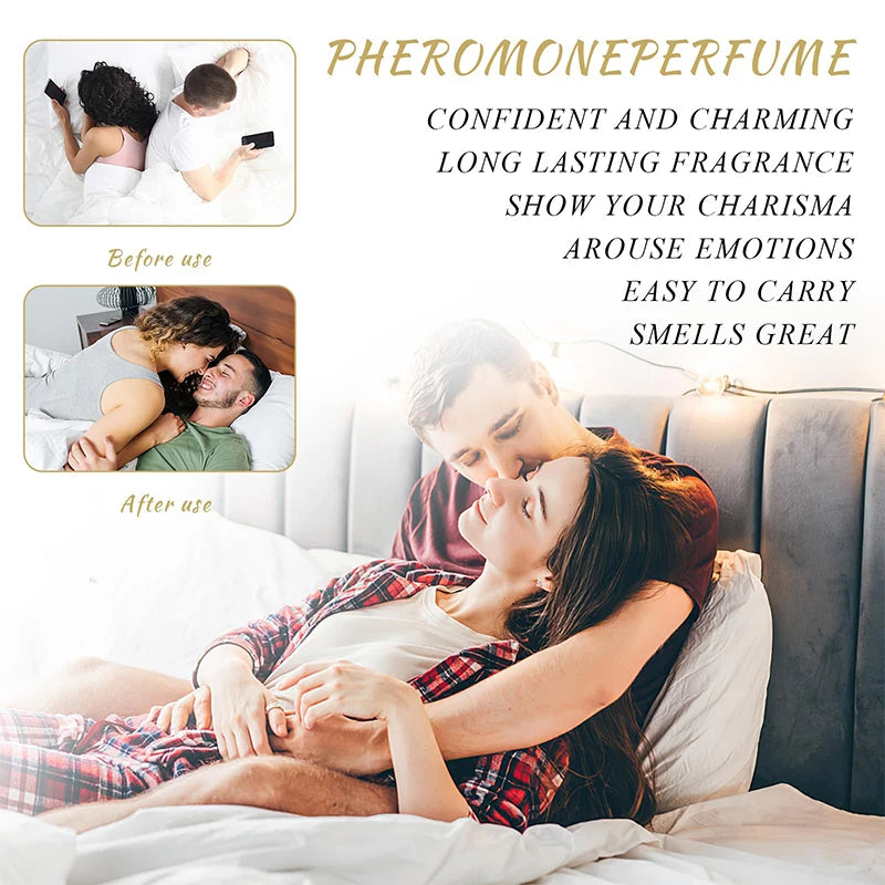 Pheromone Midnight Temptation Unisex Perfume – Irresistible High-End Couple Fragrance to Attract Opposite