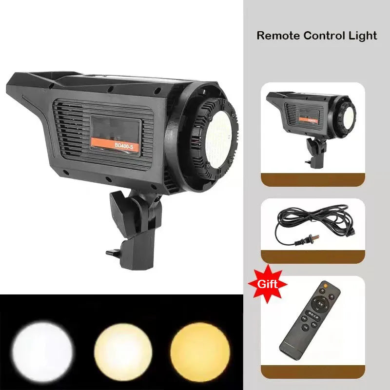 150W LED Video Light - Daylight-Balanced Photography & Live Streaming Lamp with Remote Control and 3-Color Lighting