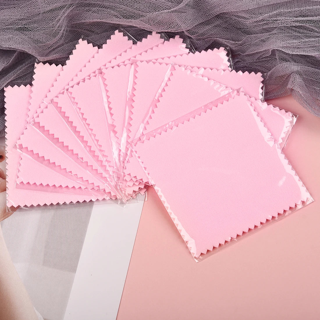 Silver Polishing Cloth – 8x8cm Reusable Jewelry Cleaning Wipes (10/50PCS) Anti-Tarnish