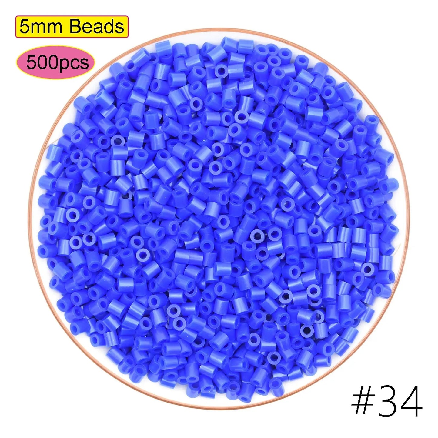 5mm Fuse Beads for Kids – Animal & Creative DIY Perler Hama Beads, Educational Pixel Puzzle, Iron Pegboard Mosaic Pattern Toy