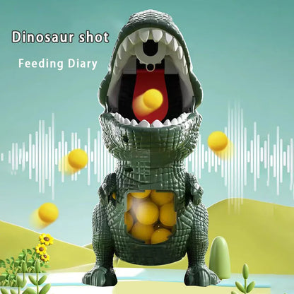 Dinosaur Shooting Game - Tyrannosaurus Rex Soft Bullet Gun, Parent-Child Interactive Puzzle Toy for Children