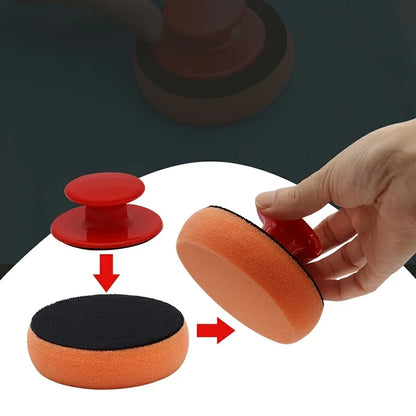 Car Waxing Applicator Sponge - Small Detailing Pad for Wax, Crystal Coating, and Auto Care