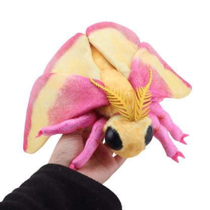 Luna Moth & Rosy Maple Moth Plush - Soft Realistic Insect Stuffed Animal Gift