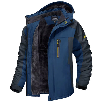 TACVASEN Winter Fleece Lined Parka - Waterproof Windproof Ski Snowboard Jacket with Removable Hood
