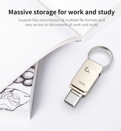 DM PD059 USB-C Type-C OTG Flash Drive – 32GB/64GB Pen Drive for Smartphones & USB 3.0