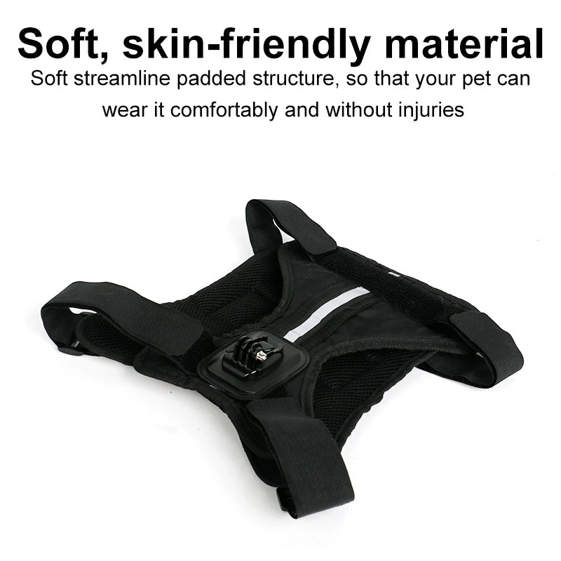 Sheingka Adjustable Sports Camera Chest Strap – Dog Harness Holder for GoPro Hero 4–12