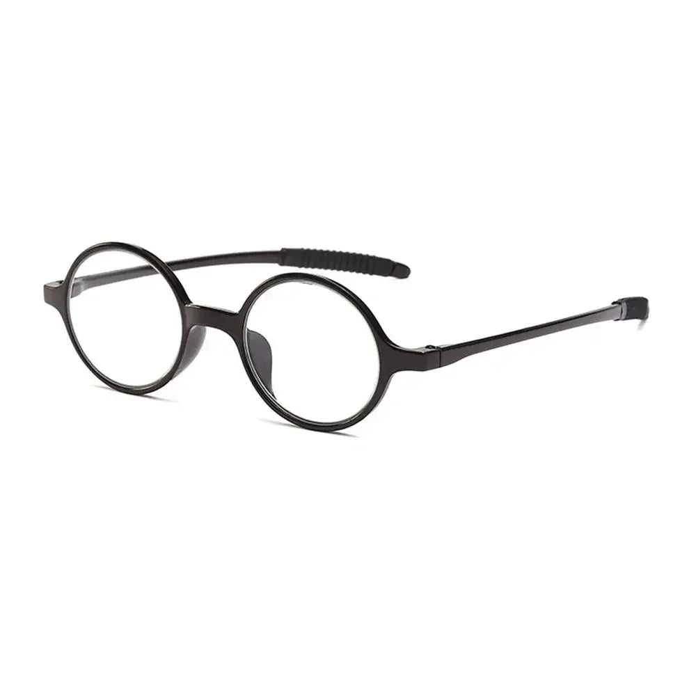 Retro Round Reading Glasses for Women & Men, Ultra-Light Fashion Clear Lens Presbyopia Eyewear +1.0 to +4.0 Magnifying Glasses