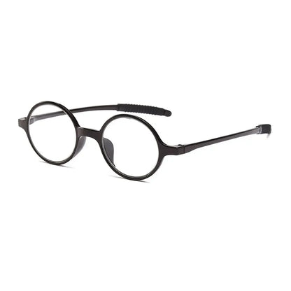 Retro Round Reading Glasses for Women & Men, Ultra-Light Fashion Clear Lens Presbyopia Eyewear +1.0 to +4.0 Magnifying Glasses