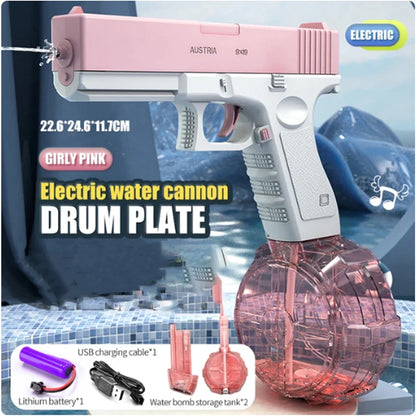 UZI High Pressure Water Gun Toy for Kids and Adults, Outdoor Swimming Pool Water Blaster, Summer Fun Play Game
