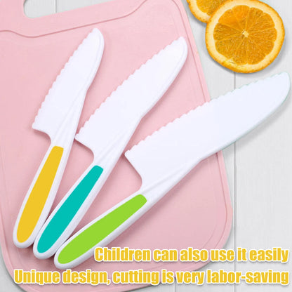 Kids Cooking Cutter Set - Safe Wooden and Plastic Knives for Toddlers, Includes Fruit Cutter and Peeler, Perfect for Little Chefs' Kitchen Adventures