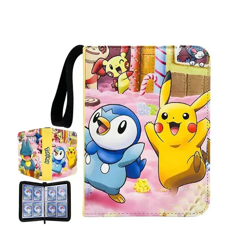 2025 Pokémon Card Album – 400pcs & 900pcs PU Zipper Collection Book for Cards, Photo Storage, Kids’ Toys & Gifts