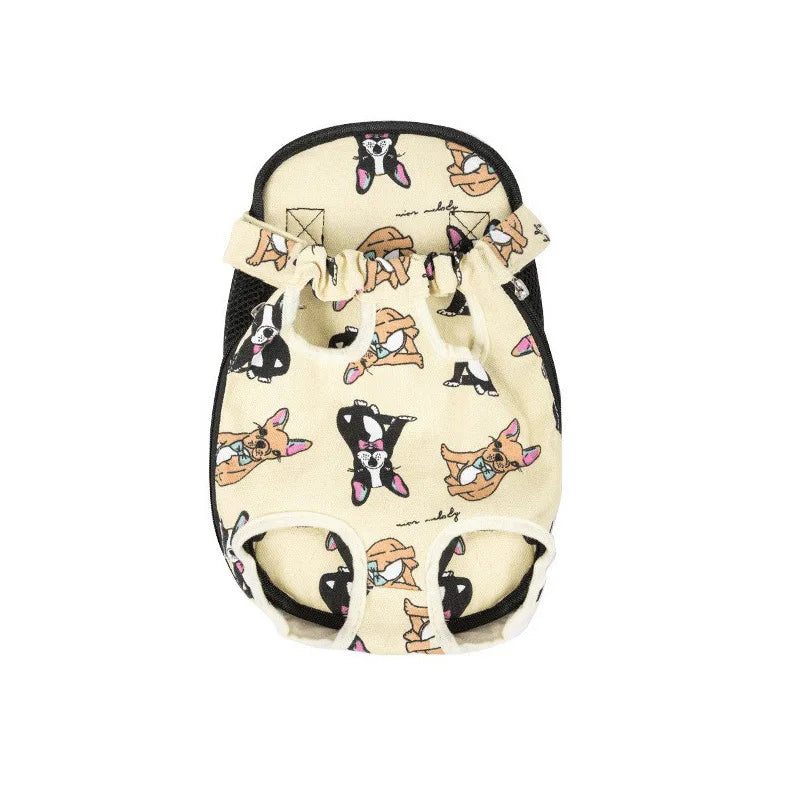 Pet Dog & Cat Carrier Backpack – Camouflage Mesh Outdoor Travel Bag with Breathable Shoulder Straps for Small Pets