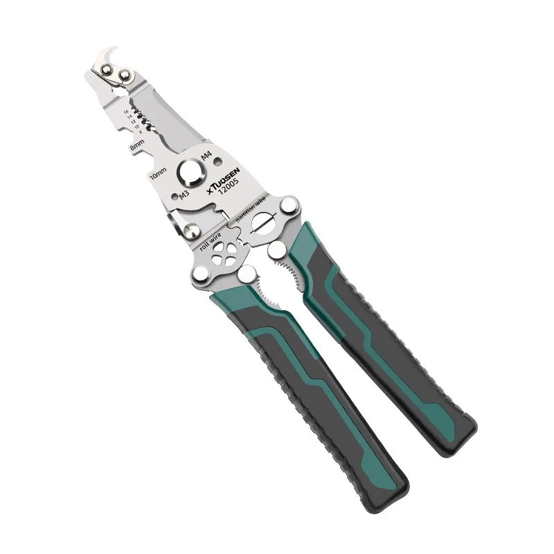 Multi-Functional Foldable Electrician Pliers - Wire Cutting, Wiring, Pulling, Splitting & Pressing Tool