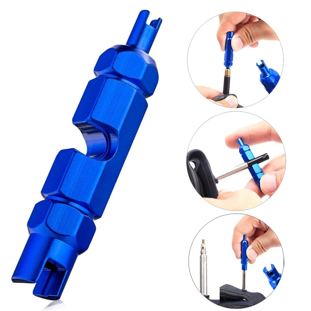 Valve Core Remover Tool – Presta & Schrader Tire Wrench for Bike, Car, Motorcycle & Bicycle Valve Repair