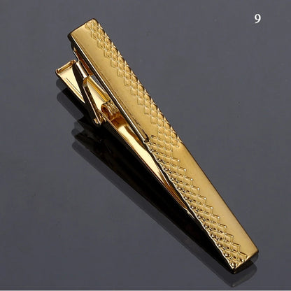 Men’s Fashion Tie Clip Pin - Metal Necktie Bar for Business, Wedding & Party Suit Accessories Gift