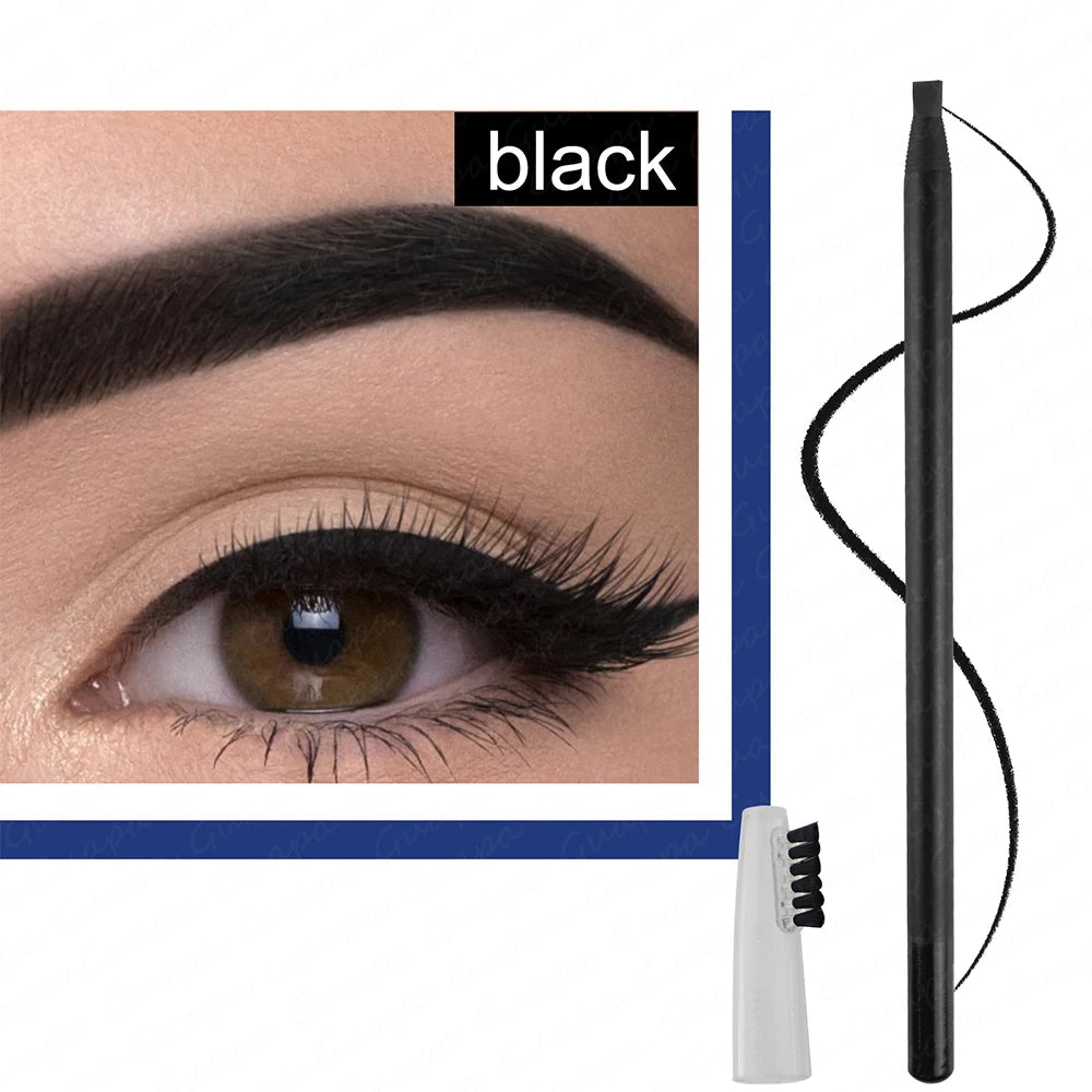 2PCS Professional Microblading Brow & Lip Contour Pens — Waterproof Permanent Tattoo Eyebrow and Red Lip Makeup Tint Pens
