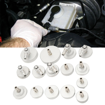 Master Cylinder Brake Bleeder Adapter Set — Aluminum Alloy, High-Accuracy Portable Tool for Automobiles