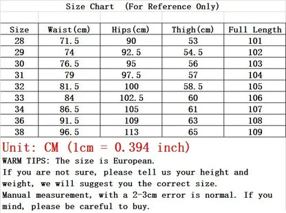 Men’s Elastic Skinny Jeans — Slim Fit Stretch Denim Pencil Pants Streetwear Casual Jogging Trousers Black