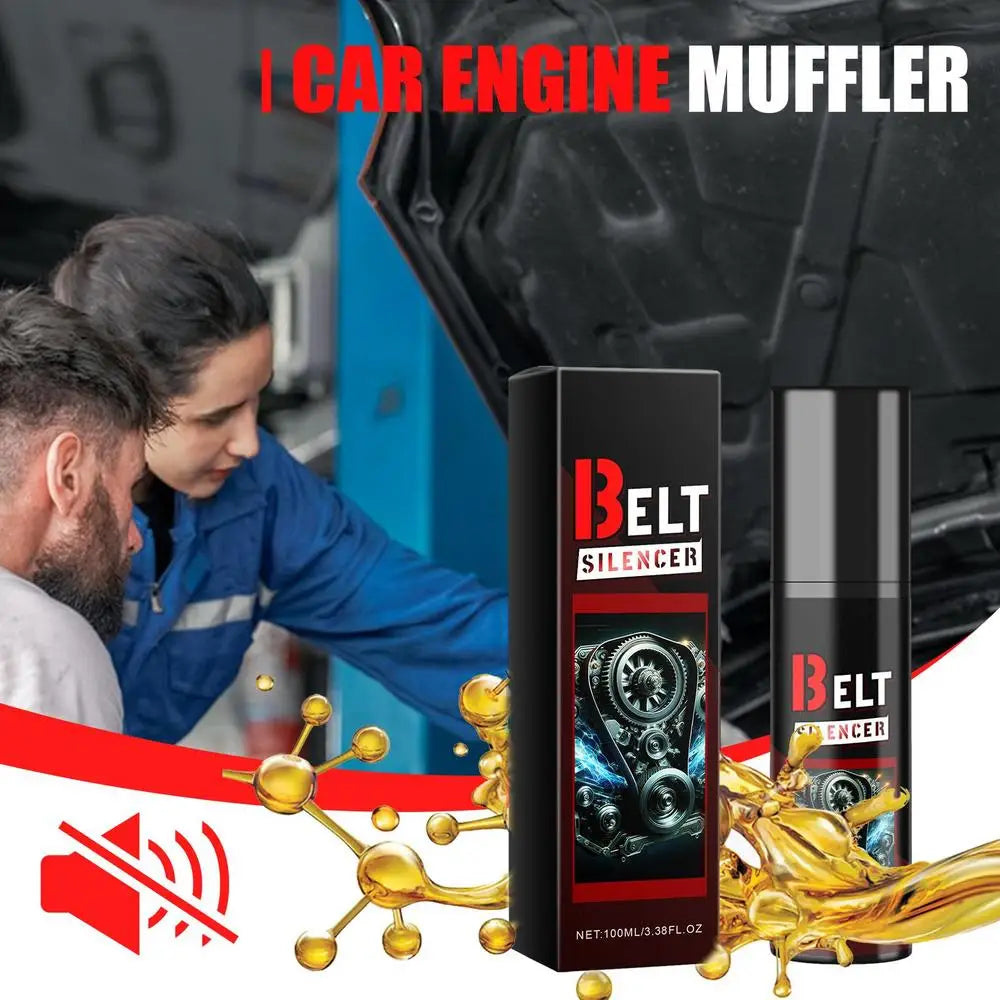 100ml Car Belt Noise Spray – Engine Belt Silencer, Lubrication & Protection for Prolonged Belt Life