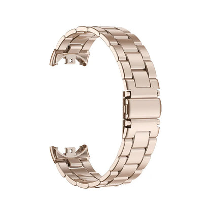 Metal Watch Strap for Xiaomi Mi Band 9/8 — Stainless Steel Smart Band Wristband with Folding Clasp