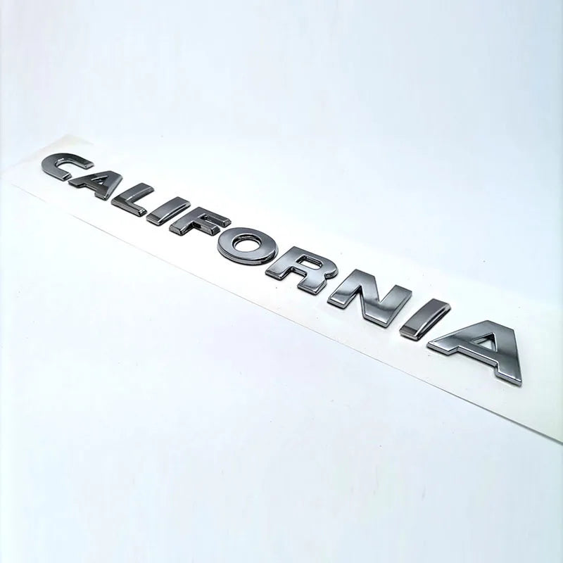 2020 California XXL Rear Lettering & 2019 California Ocean Trunk Emblem — Car Badge Replacement