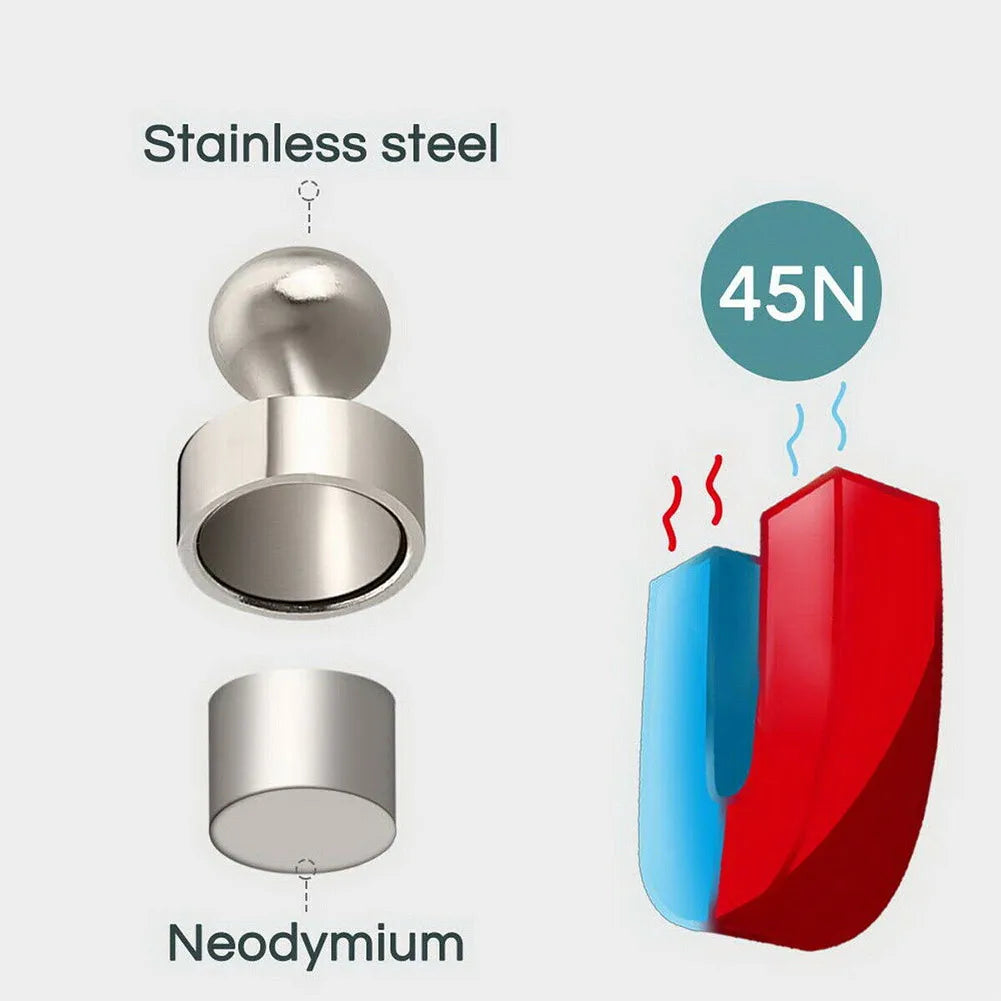 10/20pcs Neodymium Magnetic Pins - Strong Cone Board & Fridge Magnets for Home, Office & Storage