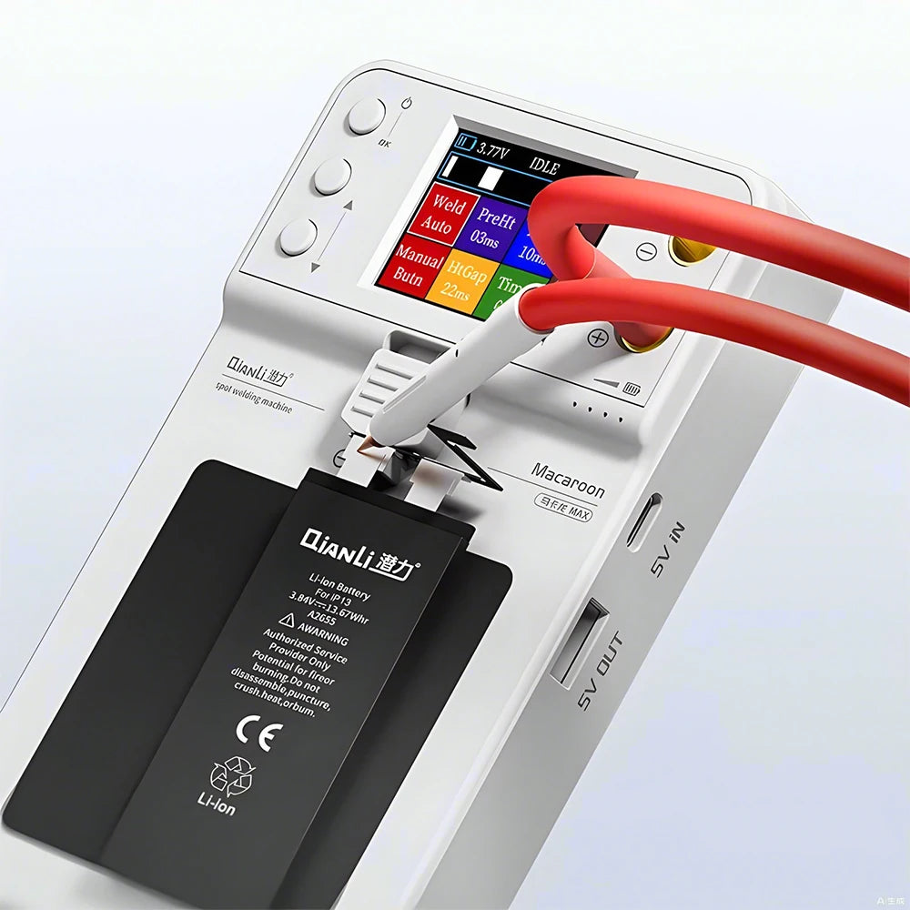 Macaron Portable Spot Welding Machine – Double Pulse Battery Welder for Mobile Phone & DIY Projects
