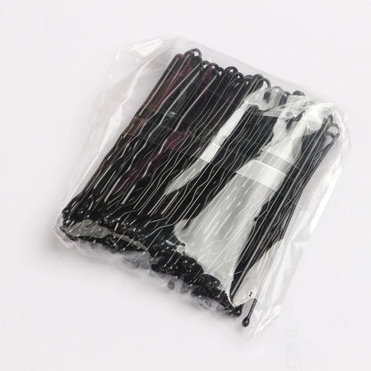 50Pcs Bobby Pin Hair Clips - Solid Grip Styling Pins for Women Girls Curly & Wavy Hairstyles