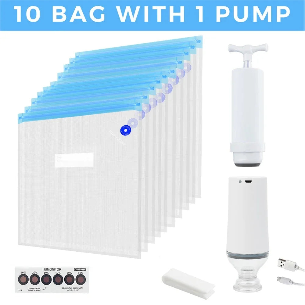 30-Pack Filament Storage Vacuum Bags for 3D Printer PLA/ABS/TPU - Humidity Resistant Dryer for Safekeeping