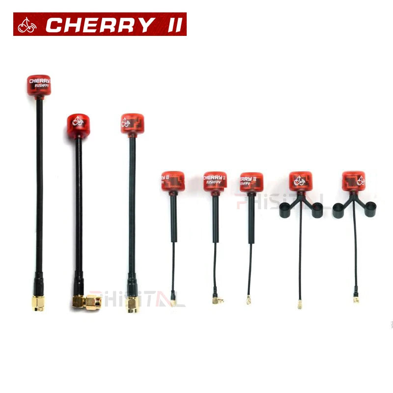 RUSHFPV Cherry 2 II 5.8G FPV Antenna – LHCP/RHCP SMA UFL IPEX MMCX for Freestyle Analog & Digital Drone DIY Parts