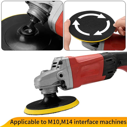 3/4/5/6/7 Inch M10 M14 Backing Pad Sanding Holder Disc - Hook and Loop Polishing Backer Plate for Drill and Polisher Grinding Tool