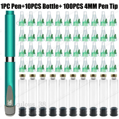 Magic Pen 3ml Empty Cartridge Kit — 4mm Pen Tip Cassette Bottle for Lilly Insulin Pen, Sterile Individual Packaging