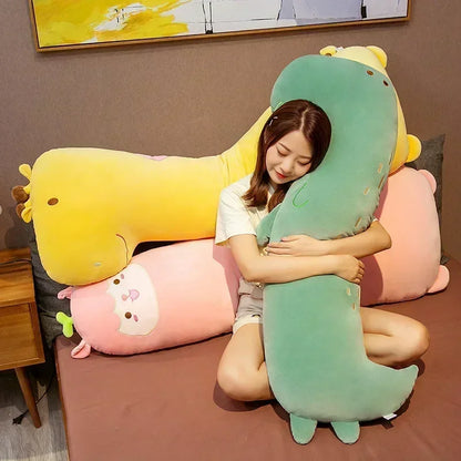 Lovely Cartoon Animal Side Sleep Body Pillow – Soft Cozy Long Pillow, Cute Gift for Girlfriend, Schoolmate, or Birthday