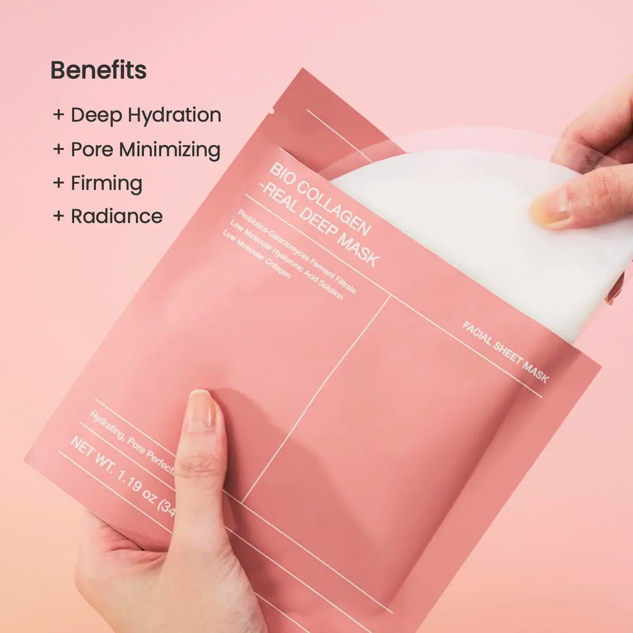 BIODANCE Bio-Collagen Deep Hydrating Gel Mask – Night Moisturizing Face Mask for Pore Care & Skin Elasticity (4 Pcs Box)