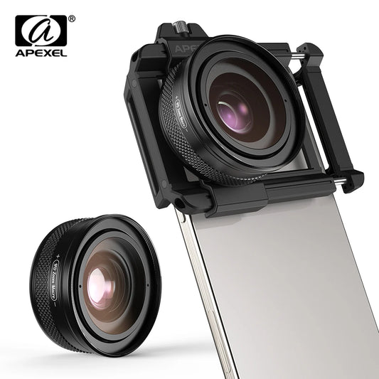 APEXEL 10-20X Zoom HD Macro Lens – Micro Phone Camera Lens for iPhone, Samsung & All Smartphones Eye Macro Photography
